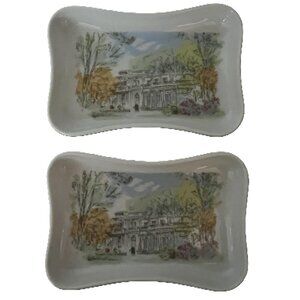 PILLIVUYT | Collectable “Le Pré Catelan” Paris France Dish (Set of 2)